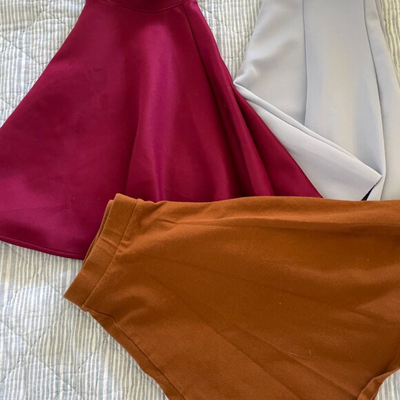Bundle of Three Circle/Skater Skirts Size XS-S - Picture 1 of 16
